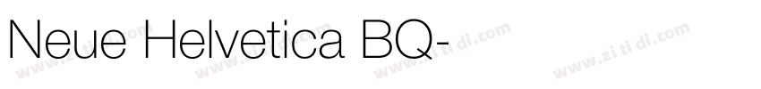 Neue Helvetica BQ字体转换